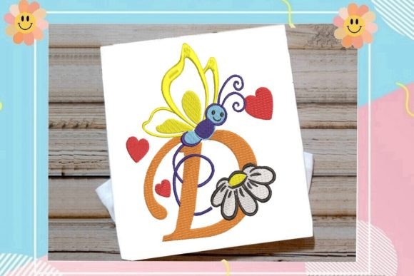 Butterfly D Letter Monogram Review