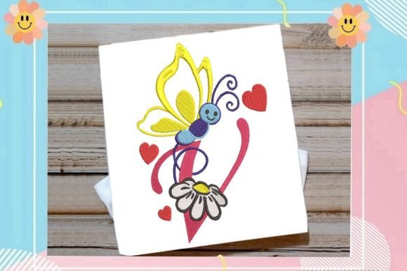 Butterfly V Letter Monogram Review