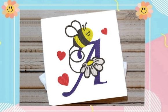 Cute Bee a Letter Monogram Review