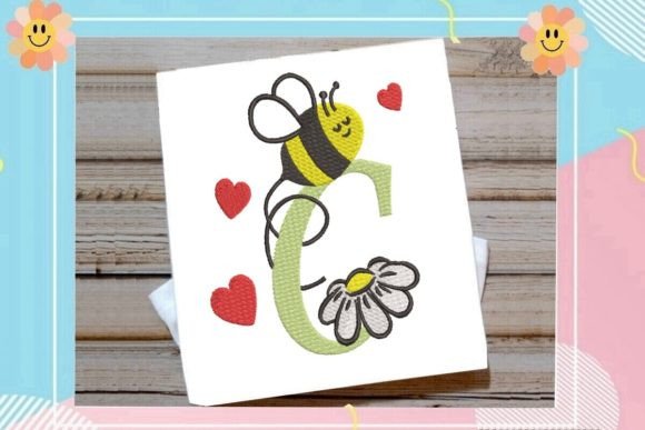 Cute Bee C Letter Monogram Review