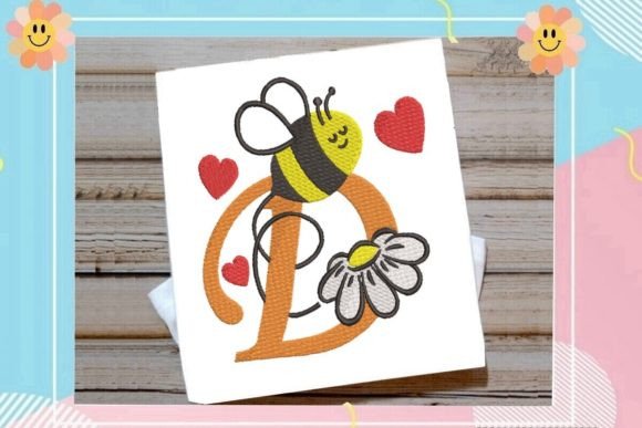 Cute Bee D Letter Monogram Review