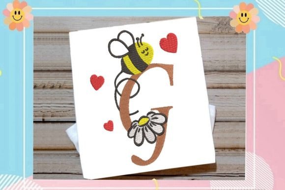 Cute Bee G Letter Monogram Review