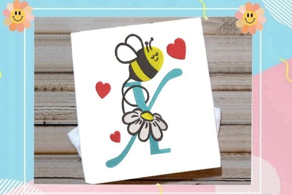 Cute Bee X Letter Monogram Review