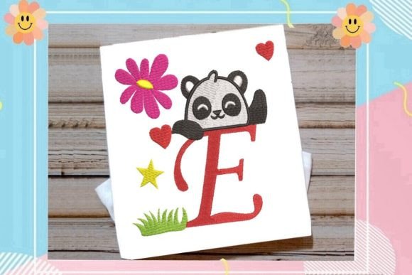 Cute Panda Monogram E Letter Review