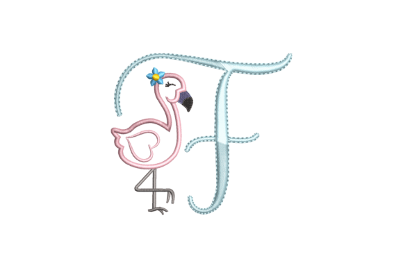 Flamingo Alphabet F Embroidery Review