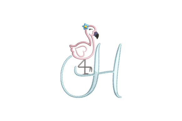 Flamingo Alphabet H Embroidery Review
