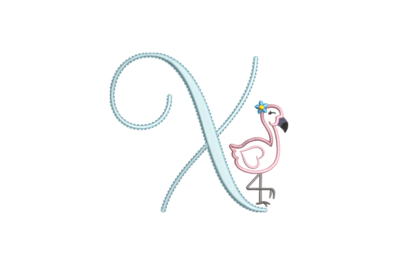 Flamingo Alphabet X Embroidery Review