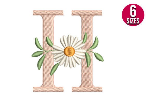 Floral Alphabet Letter H Embroidery Review