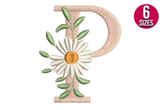 Floral Alphabet Letter P Embroidery Review