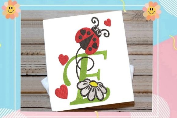 Ladybug E Letter Monogram Review