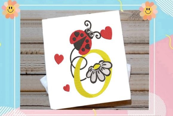 Ladybug O Letter Monogram Embroidery Review