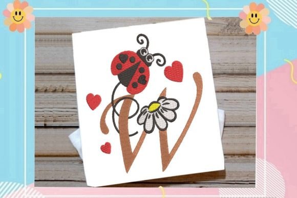 Ladybug W Letter Monogram Review