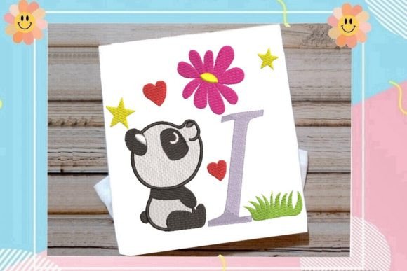 The Cute Panda Monogram I Letter Embroidery Review