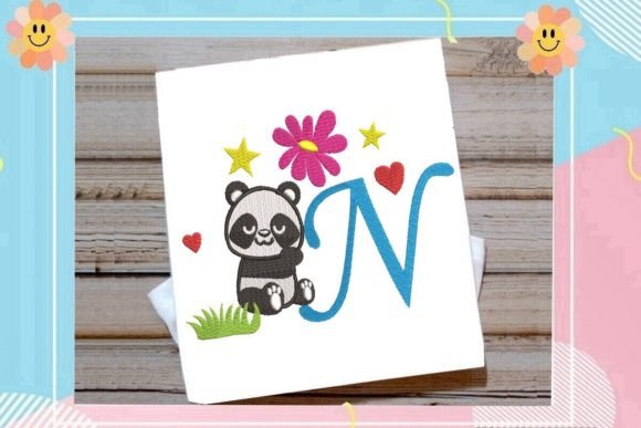 The Cute Panda Monogram N Letter Embroidery Review